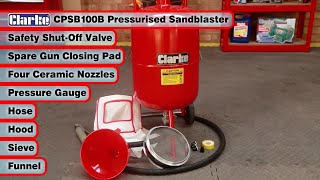 Clarke CPSB100B Sandblaster [upl. by Nyleda753]