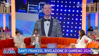 Santi Francesi rivelazione di Sanremo 2024  La Volta Buona 22022024 [upl. by Nosecyrb201]