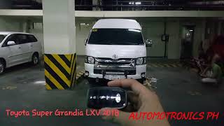 Cardot Toyota Super Grandia 30LXV 2018 Model PKE Alarm Philippines [upl. by O'Donovan]