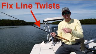 How to Clear Line Twists from Your Spinning Reel [upl. by Uwton]