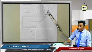 GKT18 05 Melukis Ortografik permukaan Lengkung [upl. by Mahalia]