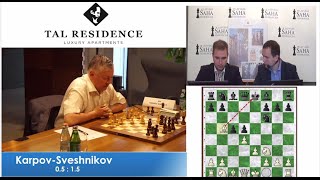 AKarpov vs ESveshnikov  Game 3 [upl. by Seerdi650]