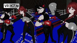 Demon Boxer beats the soul out of femboy VRchat BOXING [upl. by Winchell]