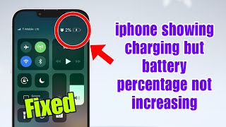 iphone showing charging but battery percentage not increasing  iphone charging but not increasing [upl. by Maram]