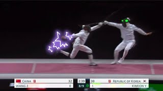 Disabling… That’s what a Real Strong Circle 6 Parry Looks Like 🫡🤩🤺  Fencing Men’s Epee Olympics [upl. by Kcira137]