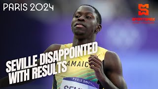 Paris 2024  Jamaicas Oblique Seville disappointed with Mens 100m final results  SportsMax [upl. by Nythsa]