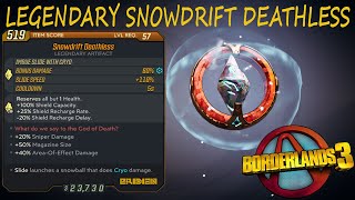 Borderlands 3  Snowdrift Deathless  50 Mag Size  Mayhem 10 [upl. by Occir]