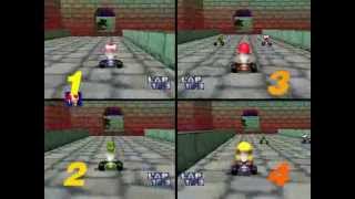 Mario Kart 64 4CPU All Cup [upl. by Rodavlas]