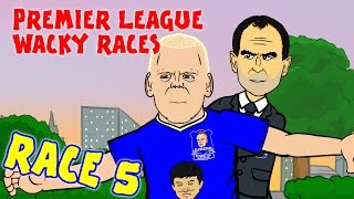 RACE 5 Premier League Wacky Races Everton Chelsea Naismith hattrick 31 [upl. by Yks]