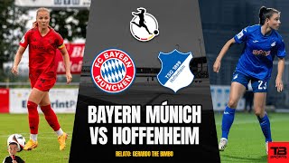 🔴 BAYERN MUNICH VS HOFFENHEIM  FRAUEN BUNDESLIGA 2425 🎙️ RELATO EN VIVO 🎙️ TB SPORTS [upl. by Selegna]