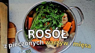 Rosół z pieczonych warzyw i mięsa [upl. by Lennie]