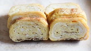 Tamagoyaki pan fried rolled egg Recipe  Japanese Cooking 101 [upl. by Shalom287]