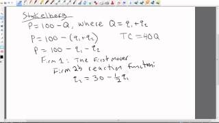 How to Solve A Stackelberg Oligopoly Problem [upl. by Charron267]