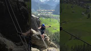 Klettersteig Kandersteg  Allmenalp viaferrata adventurepark switzerland [upl. by Billy]