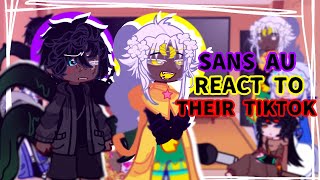 Sans AU React To Their Tiktoks  My AU  Gacha Club  No Ships [upl. by Bellda79]