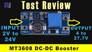 Test review of 2A DCDC Step up boost converter MT3608 [upl. by Marozik814]