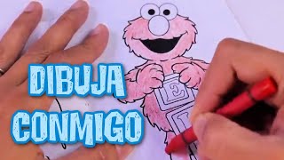 Dibuja conmigo Libros de actividades con Elmo de Plaza Sesamo [upl. by Penny]