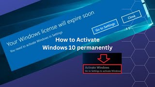 Windows 10 Permanently free activation [upl. by Aipmylo]