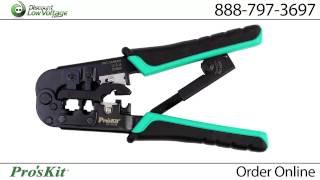 Ratcheting Crimp Tool  RJ11 and RJ45 Crimp Tool [upl. by Fidela259]