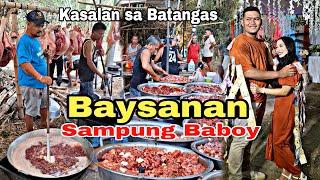 Baysanan sa Bukid Nagkatay ng Sampung Baboy mga Lutong Probinsya  Filipino wedding celebration [upl. by Kelwen845]