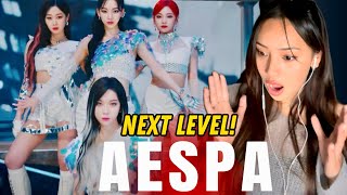 First time Reacting to AESPA 에스파 Next Level MV [upl. by Pelagia]