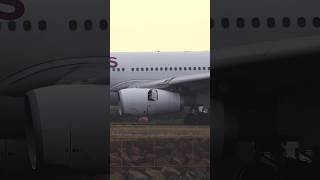 Rare A330 Thrust Reverser ONOFF Twice shorts aviation a330 airport [upl. by Luna165]