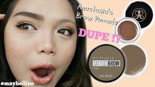 Maybelline Tattoo Brow Pomade Pot First Impression [upl. by Dremann854]