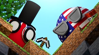 COUNTRYBALLS FIND DIAMONDS  Countryballs in Minecraft [upl. by Ytsirhk]