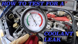 Testing a Cooling System for Leaks Using a Pressure Tester [upl. by Araik]