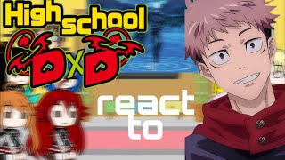 highschool dxd react to itadori from jujutsu kaisen  12  Albert agung [upl. by Urson]