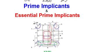 DLD 332UH  Prime Implicants  Essential Prime Implicants  Morris Mano [upl. by Iur173]