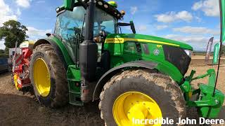 2023 John Deere 6R 185 68 Litre 6Cyl Diesel Tractor 204  234 HP with Pottinger Aerosem Charlies [upl. by Eelik848]