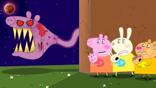 PEPPA PIG TURNED INTO ZOMBIES SNAKE LONG NECKS AT HOSPITAL🧟‍♀️ Peppa Pig Funny Animation [upl. by Ikkiv]