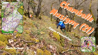 Course dorientation  Courte distance ChambolleMusigny Headcam Orienteering 🧭 [upl. by Sitoel]