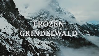 FROZEN GRINDELWALD  Cinematic drone video  Switzerland in Winter [upl. by Ahsemak41]