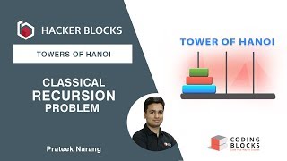 Towers of Hanoi  Indepth Recursion Analysis by Prateek Narang [upl. by Hervey]