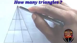 how many triangles puzzle [upl. by Nnairek]