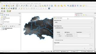 Clipping a raster with a multipolygon feature in QGIS [upl. by Ahsemot]