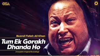 Tum Ek Gorakh Dhanda Ho Original Complete Version  USTAD NUSRAT FATEH ALI KHAN  OFFICIAL VIDEO [upl. by Eyeleen]