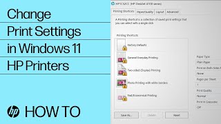 How to Change Print Settings in Windows 11  HP Printers  HP Support [upl. by Acinorej806]