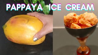 How to prepare Pappaya ice creamPappaya ice cream recipe tamilPappaya ice cream jomagizhs kitchen [upl. by Saerdna]