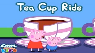 ☀ Peppa Pig Theme Park ☀ Peppa Pig Tea Cup Ride ☀ Peppa Pig app review ☀ Cool Apps For Kids ☀ [upl. by Alarice]