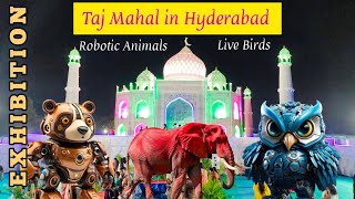 Taj Mahal Gate Exhibition in KPHB Hyderabad  2024 October  Robotic animals  Live Birds [upl. by Enna]