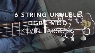 Favilla Dulcet Guitarette mod 6 string Baritone Ukulele DGBE [upl. by Uela]