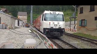 Rhatische Bahn  Bahnhof  quotSpinasquot Albulatunnel 1903 [upl. by Eahc]