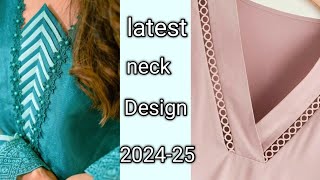 Latest neck design 202425trendy neckline Design [upl. by Conover]