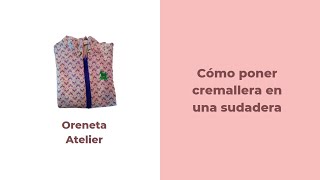 Cómo poner una cremallera en una Sudadera cómo transformar sudadera [upl. by Batsheva]