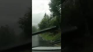 VršičPass in Slowenien  Fahrt von Süd nach Nord mit Gewitter [upl. by Imat]