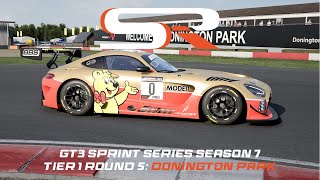 SSRI  GT3  S07R05  Tier 1  Donington Park  ACC  Simsport Racing International [upl. by Korry346]