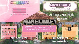 Aesthetic my Favourite GUI and Hotbar Minecraft PE 120🤍✨ [upl. by Nissensohn212]